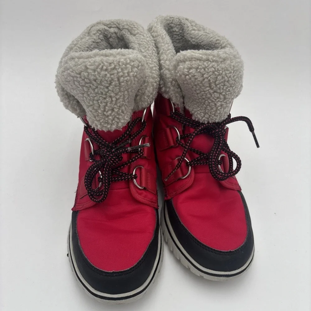 Sorel Boots Carnival Red Outdoors Fleece Waterproof Winter Rain Snow Boots‎ 8